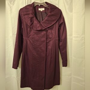 Liz Lange For Target Maternity Trench. Plum Color, Size Medium.